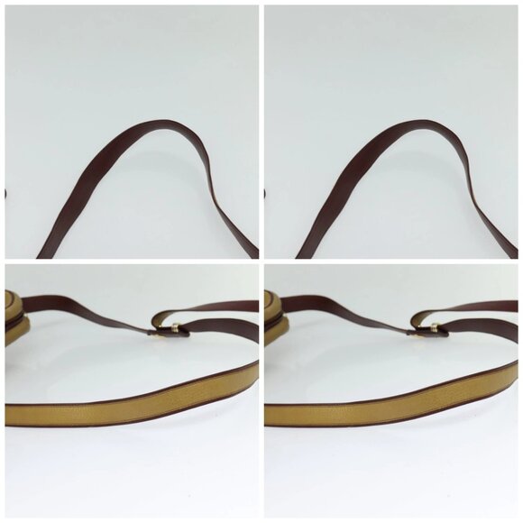 CARTIER Shoulder Bag Leather Yellow Gold Auth bs24418 - Picture 16 of 16